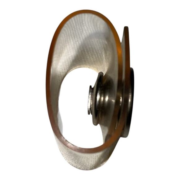 Chanel Scarf Ring Clear Plastic With Silver tone hardware - Picture 7 of 11